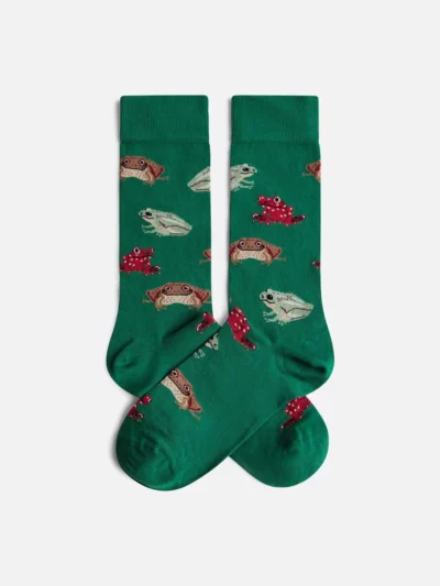 Blue Flying Bicycle Sock