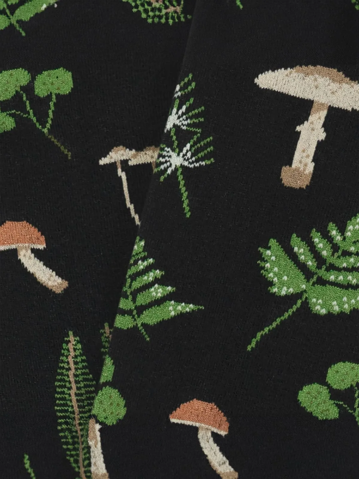 Black Mushrooms Sock - Image 2