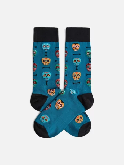 Skulls Socks Blue